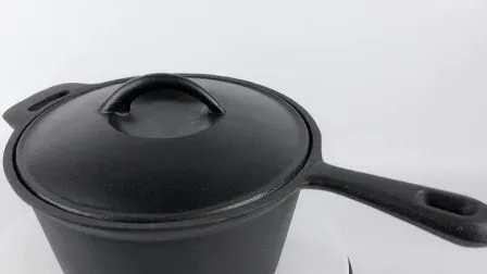 Cast Iron Pre Seasoned Milk Pot and Soup Pot with Lid